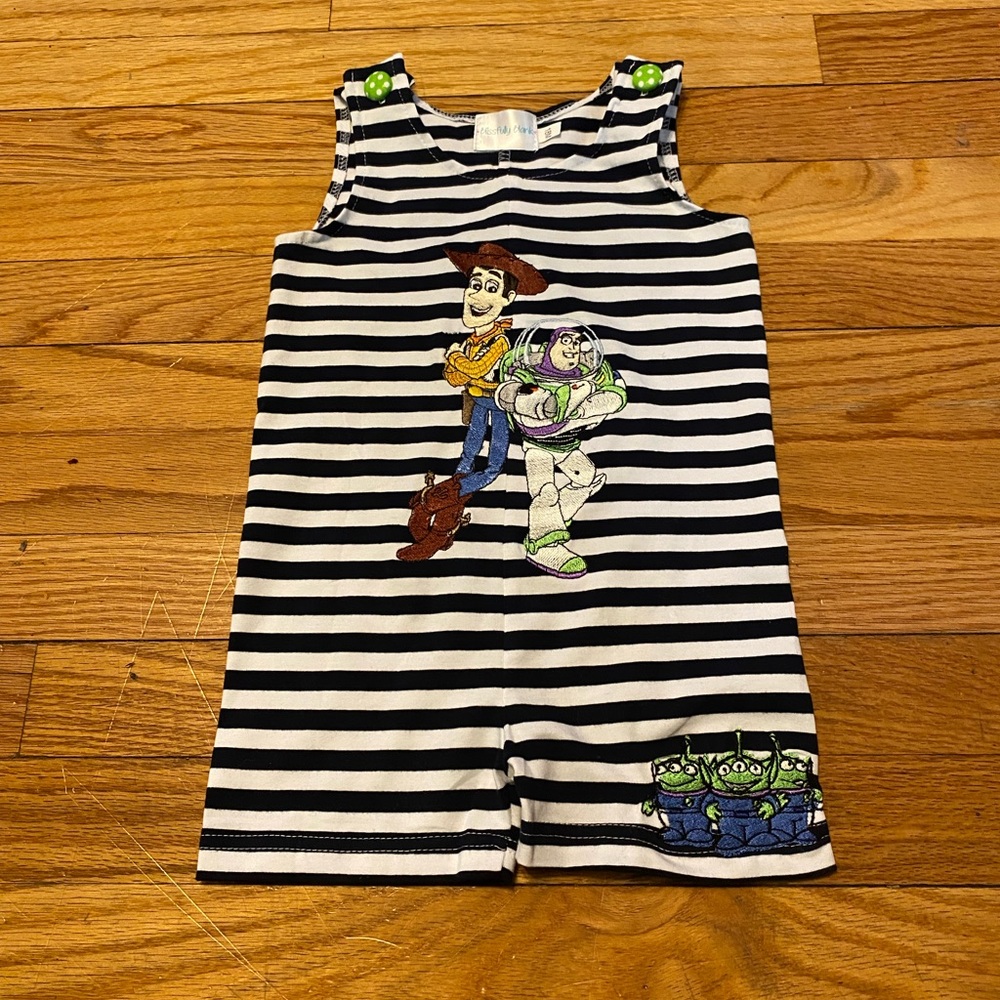 Disney Toy Story Boy’s Embroidered Jon Jon NEW Size 18mos TTS